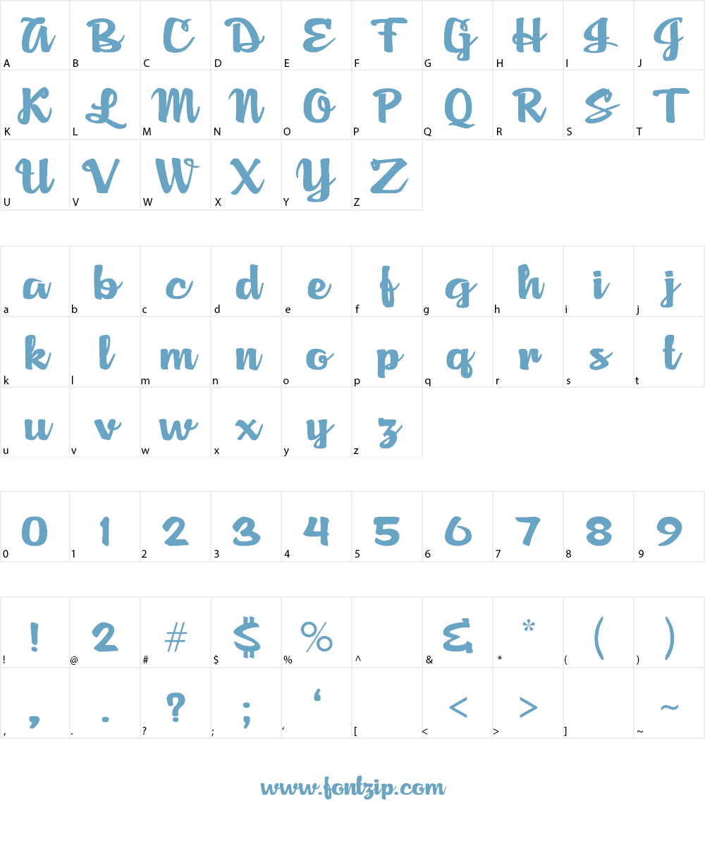 Agnes Script Font Character